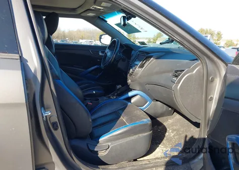 2014 Hyundai Veloster Turbo W/Blue z USA, uszkodzony, nr VIN KMHTC6AE4EU203924